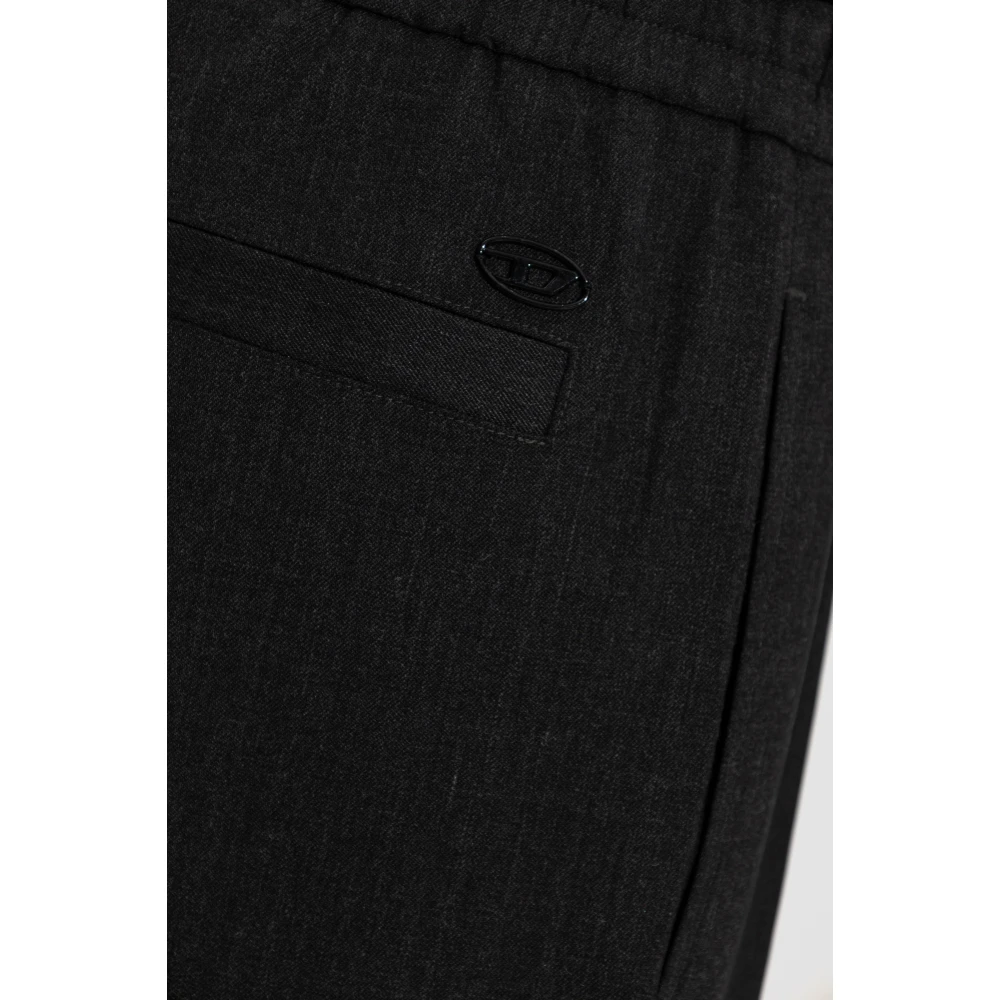 Diesel Broek P-Drey Black Dames