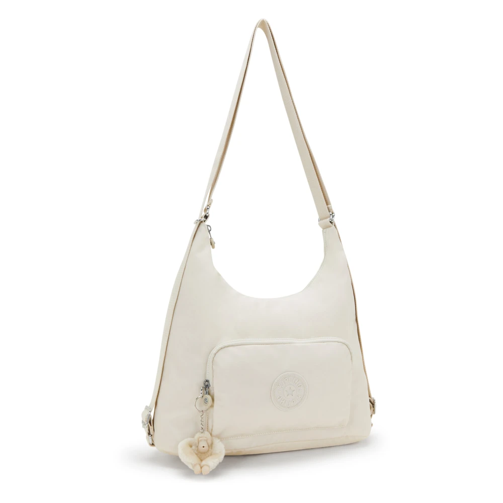 Kipling Omzetbare schoudertas met meerdere zakken White Dames