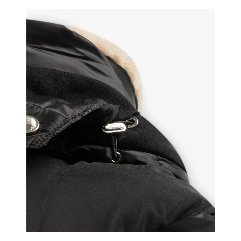 Moorer Luxe Eiderdown Sherling Bomberjack Black Heren