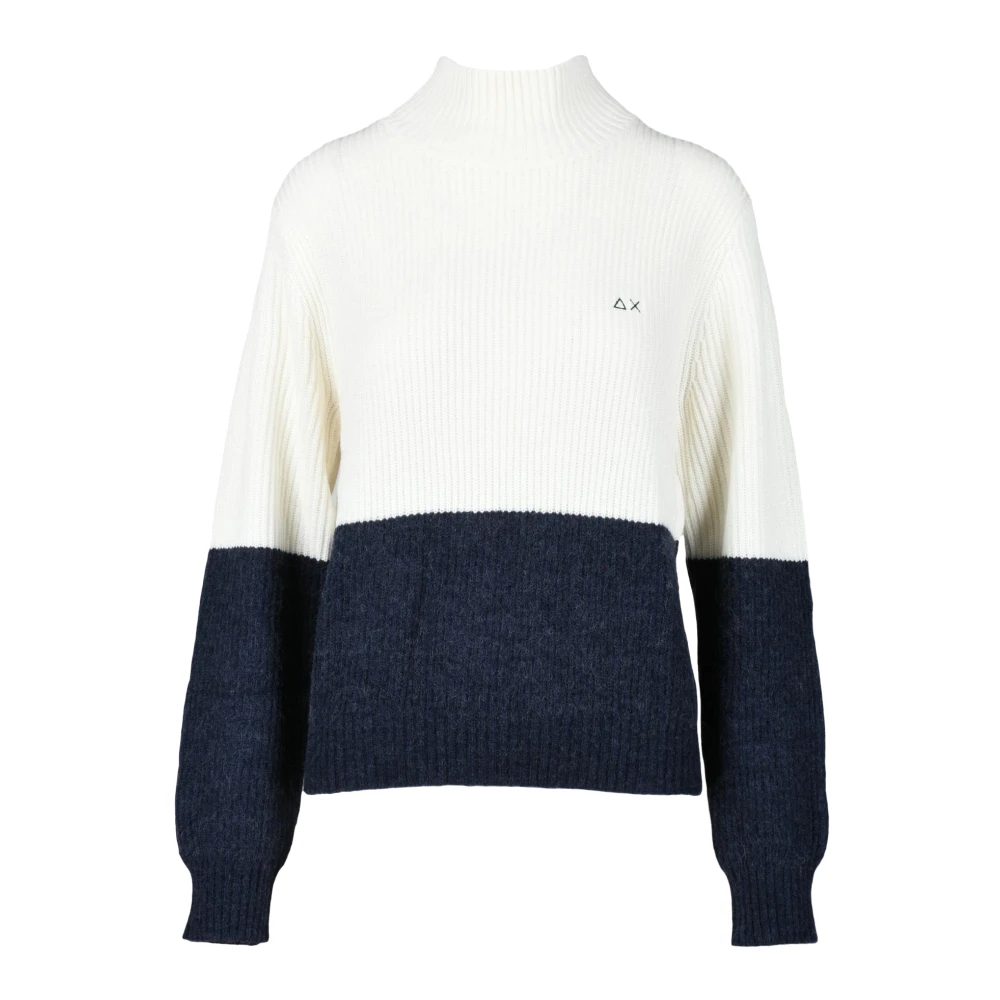 Sun68 Wolmix Gebreide Trui Multicolor Dames