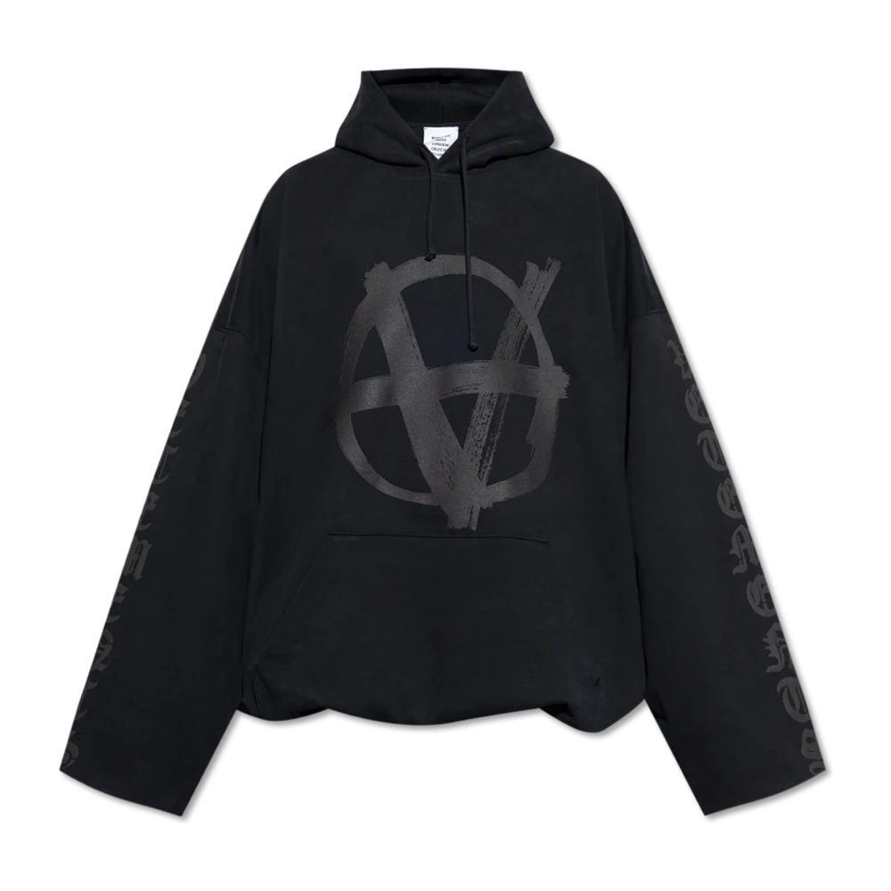 Vetements Hoodie Black Heren