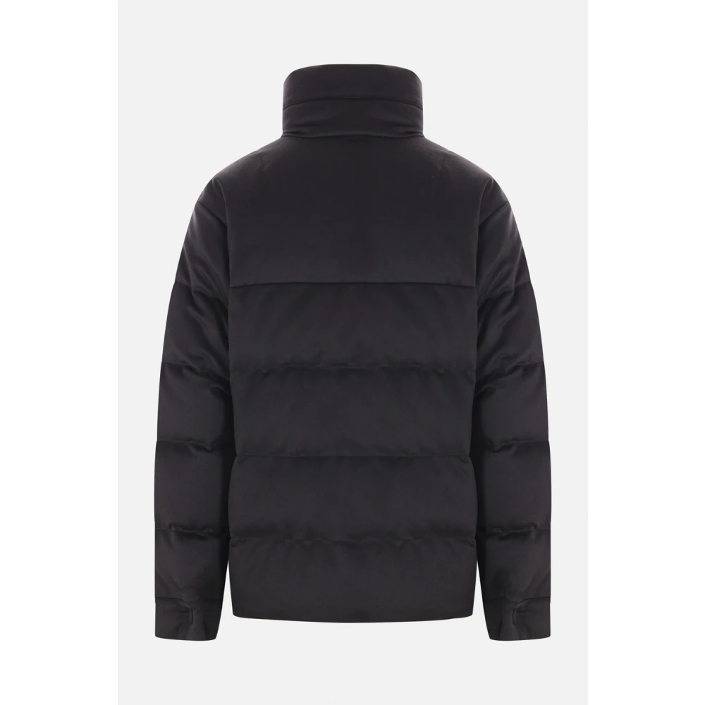 Meta Campania Collective Donkerblauwe Cashmere Pufferjas Black Heren