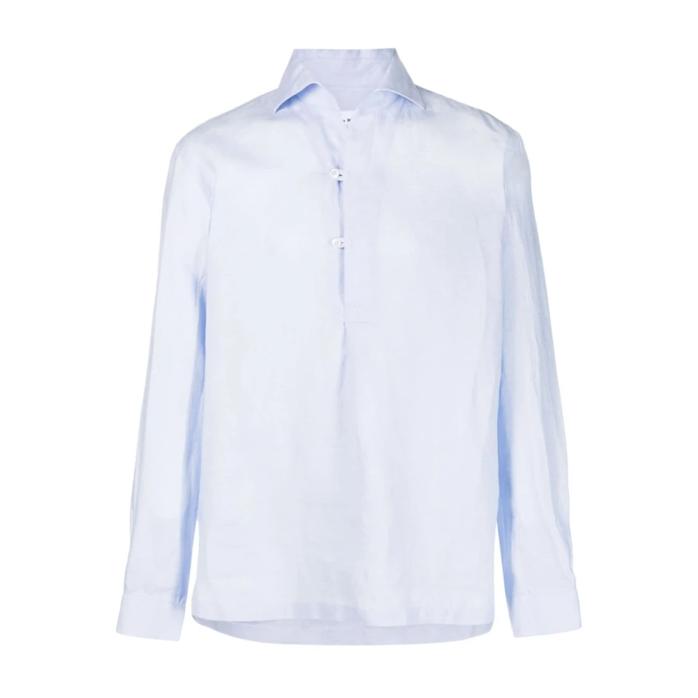 Doppiaa Heldere Blauwe Piero Shirt Blue Heren