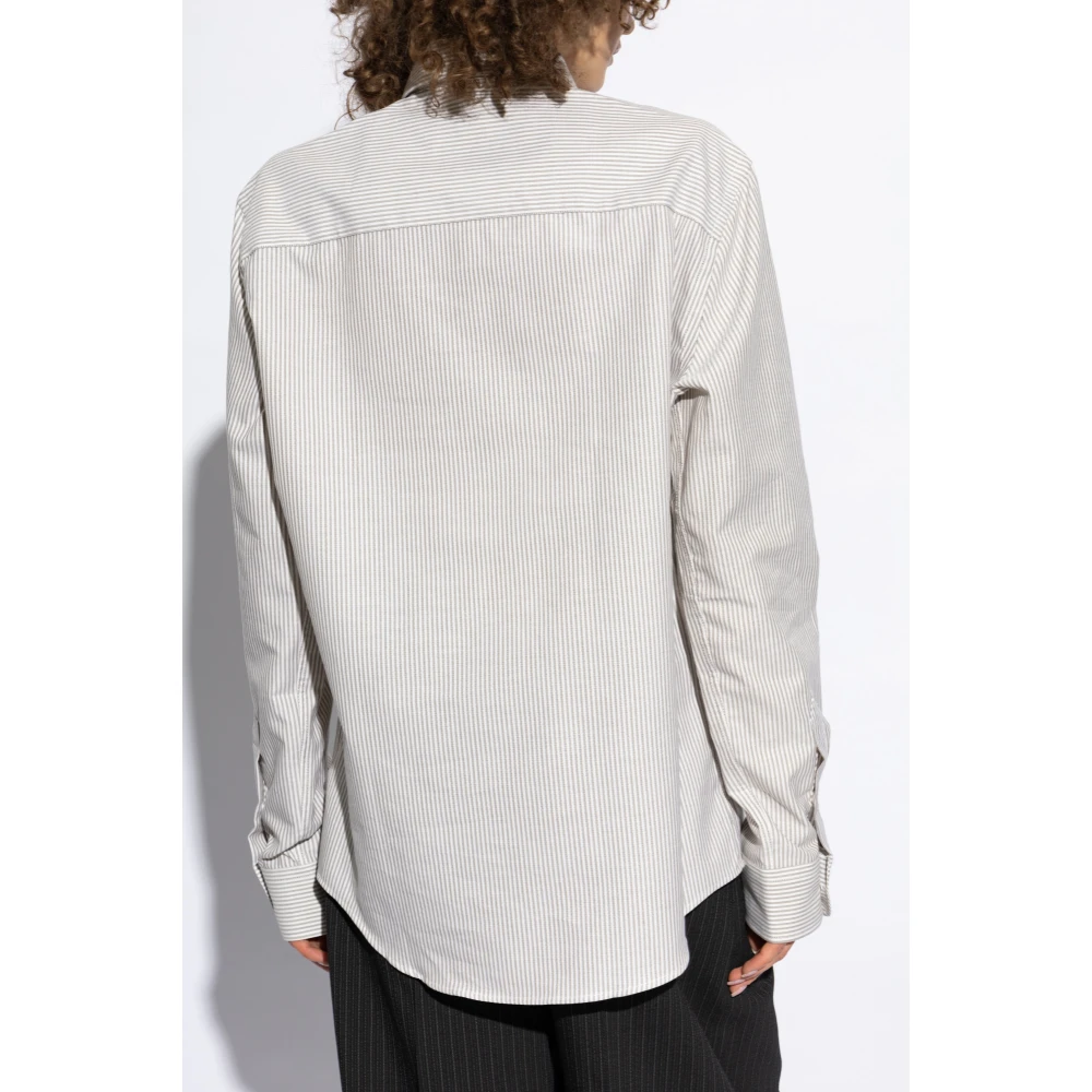 Ami Paris Shirt met logo Gray Dames