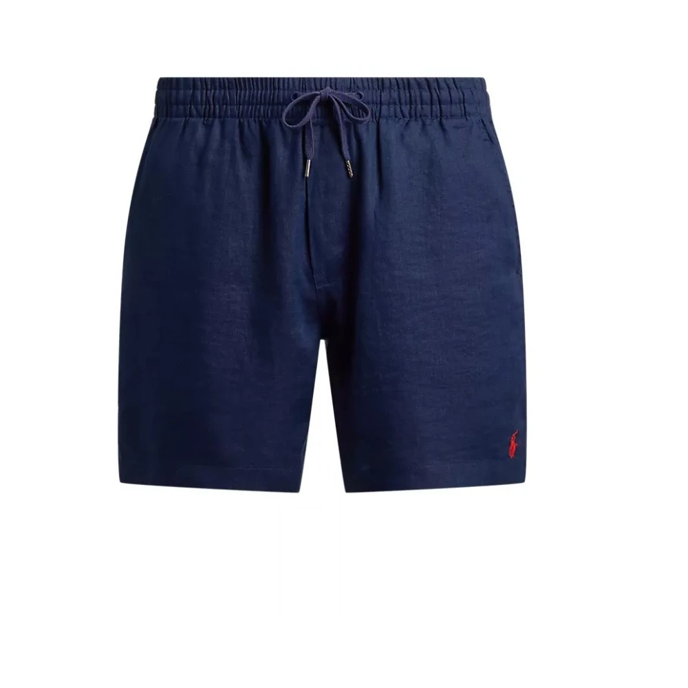 Polo Ralph Lauren Blå Linen Shorts