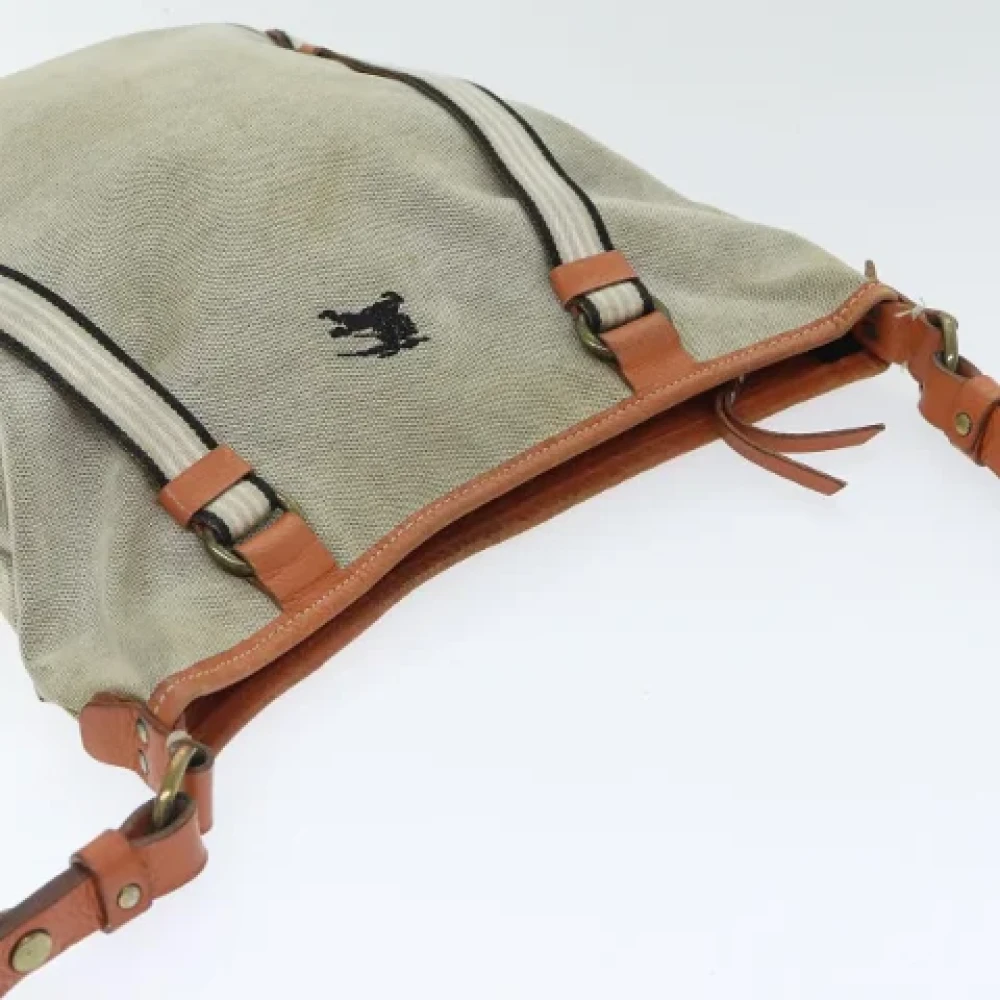 Burberry Vintage Pre-owned Canvas handbags Gray Dames