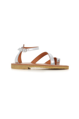silver-leather-ankle-strap-sandals