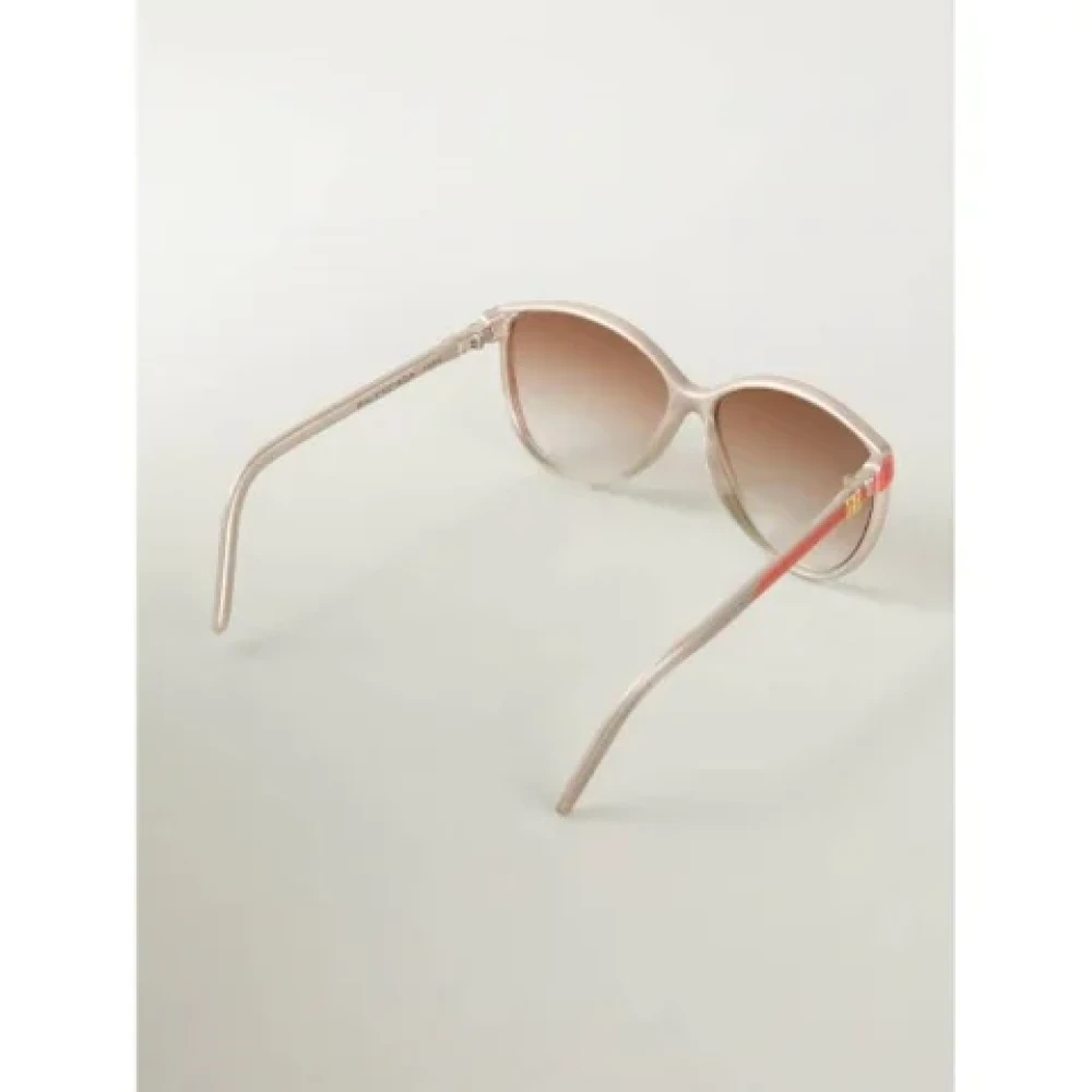 Balenciaga Vintage Pre-owned Plastic sunglasses Red Dames
