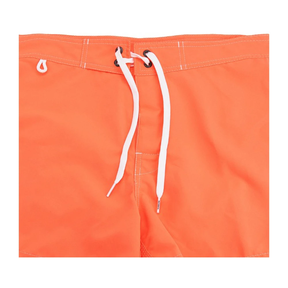 Sundek Heren Vetersluiting Velcro Shorts Orange Heren