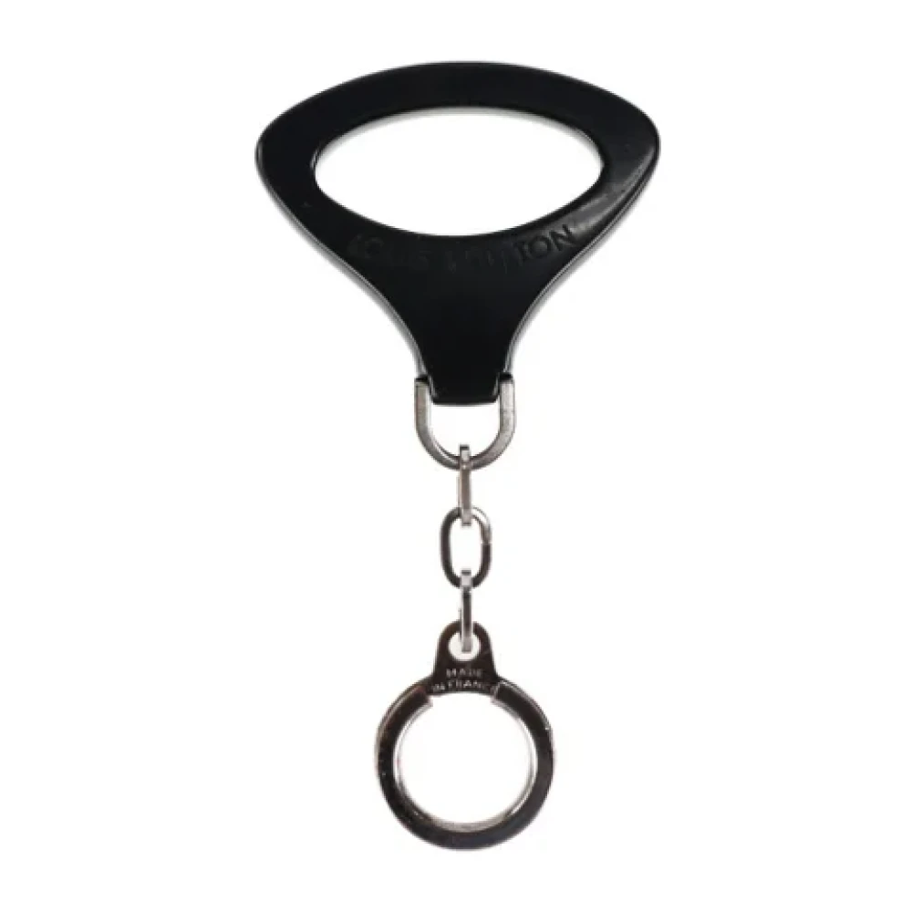 Louis Vuitton Vintage Pre-owned Fabric key-holders Black Dames