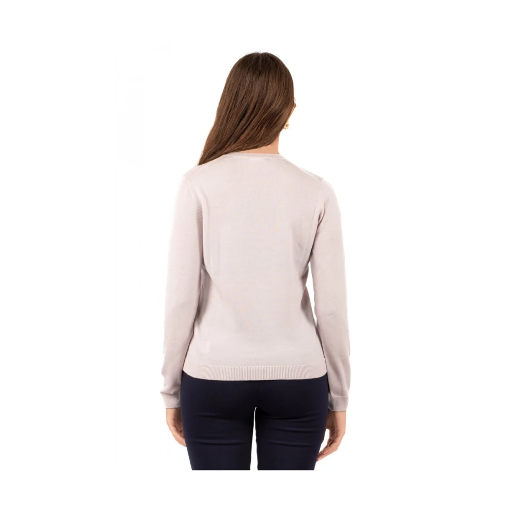 Gran Sasso Dames Ronde Hals Trui Pink Dames