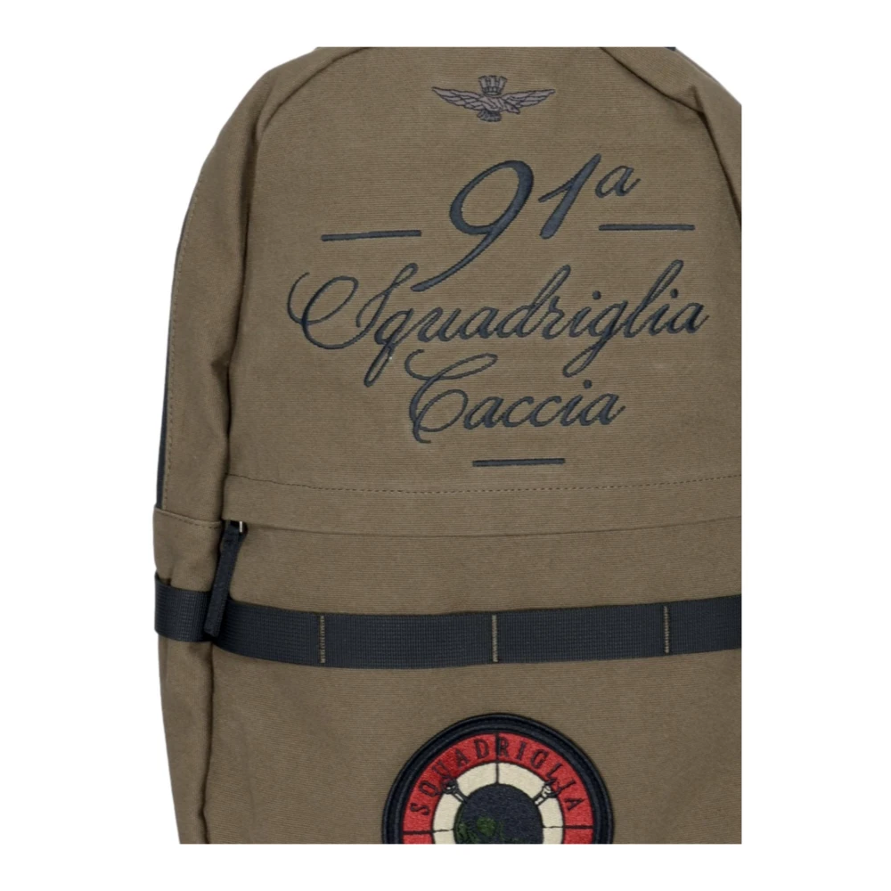 aeronautica militare Groene militaire rugzak met borduurwerk Green Unisex