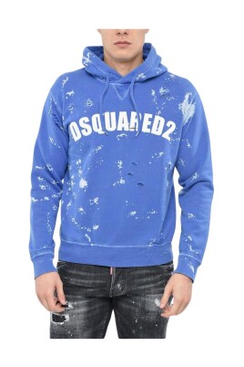 sweat-a-capuche-logo-bleu-motif