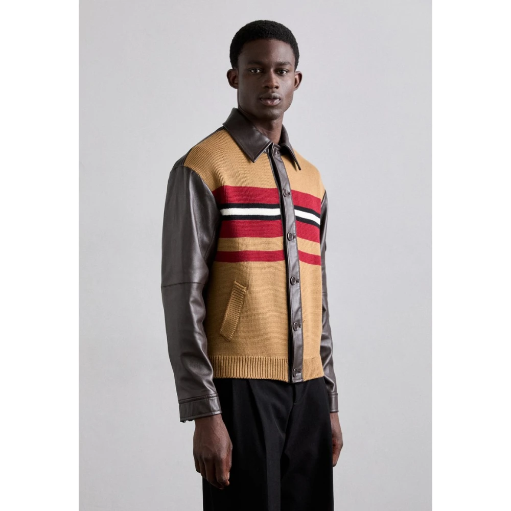 Moschino Wollen Regular Fit Jas Multicolor Heren