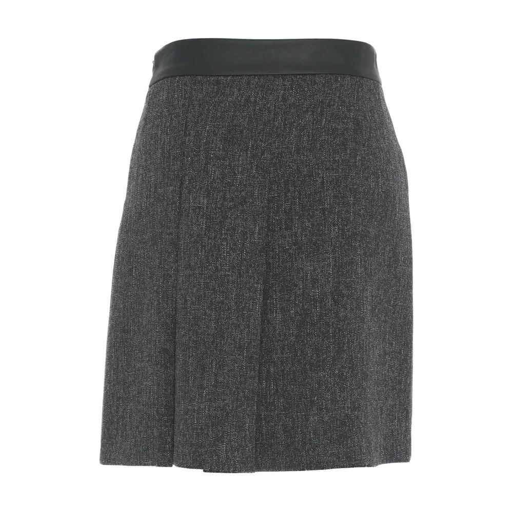 Kaos Zwarte Geplooide Minirok Black Dames