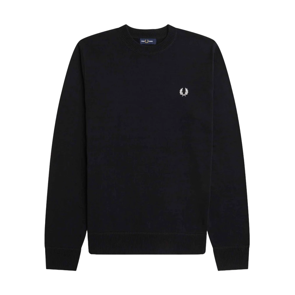 Fred Perry Grafisk Laurel Tröja Svart Black, Herr