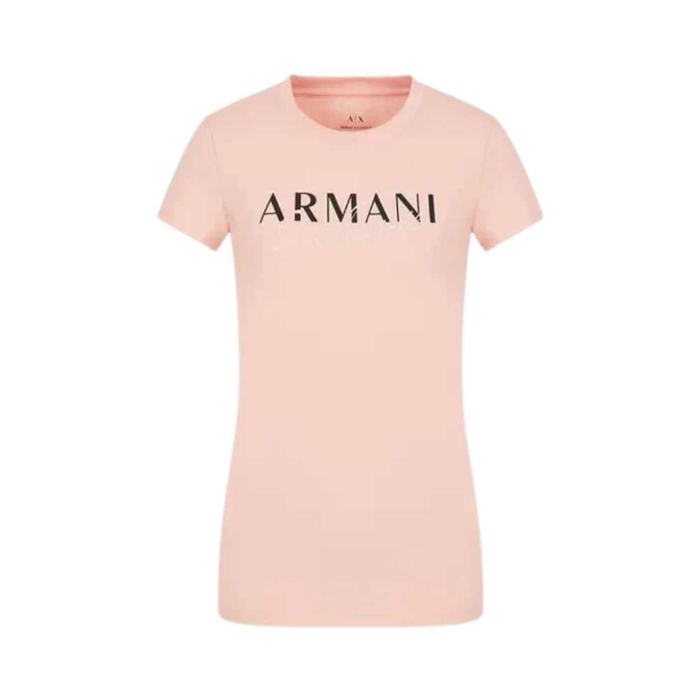 Armani Exchange T-Shirt Klassieke Stijl Pink Dames