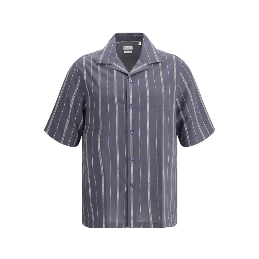 Shirts > Short Sleeve Shirts - - Brunello Cucinelli - Modalova