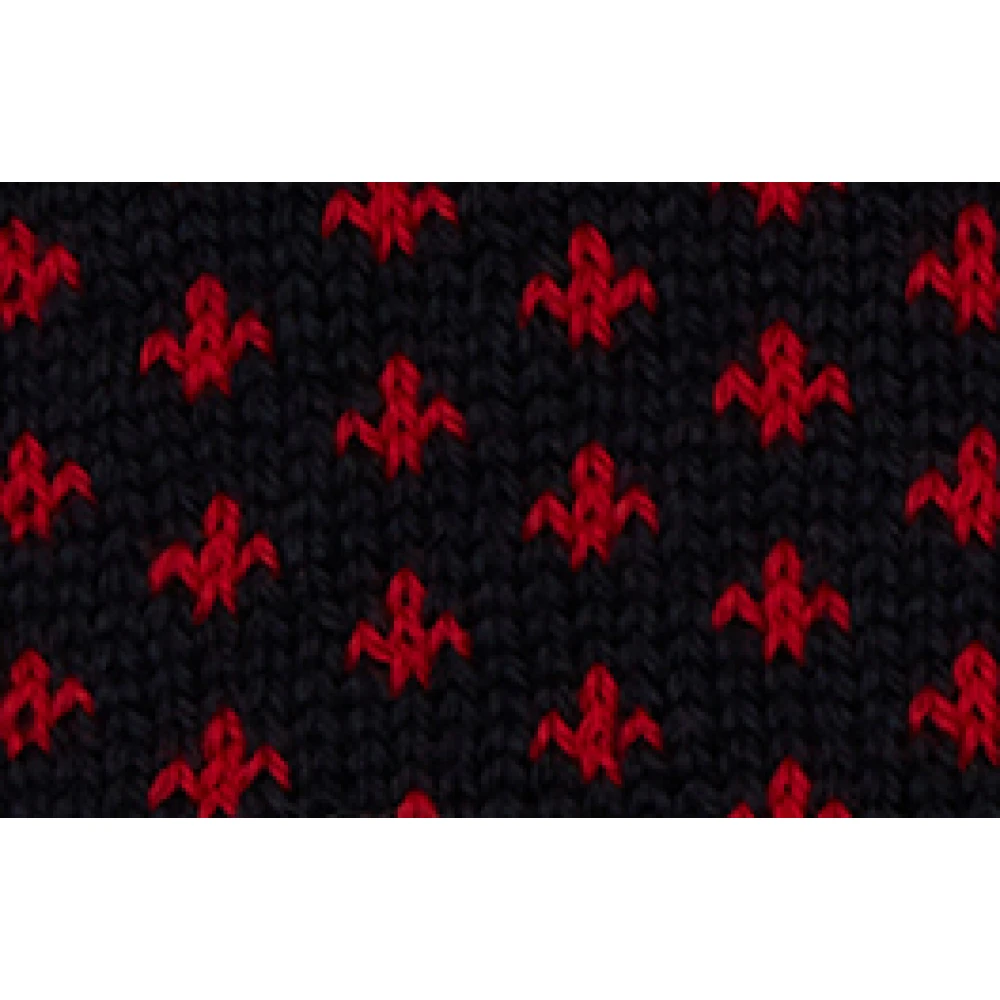 Gallo Blauwe Wolhandschoenen met Lelie Motief Multicolor Heren
