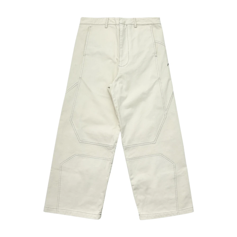 A-Cold-Wall Gestructureerde Wijde Beige Broek Beige Heren