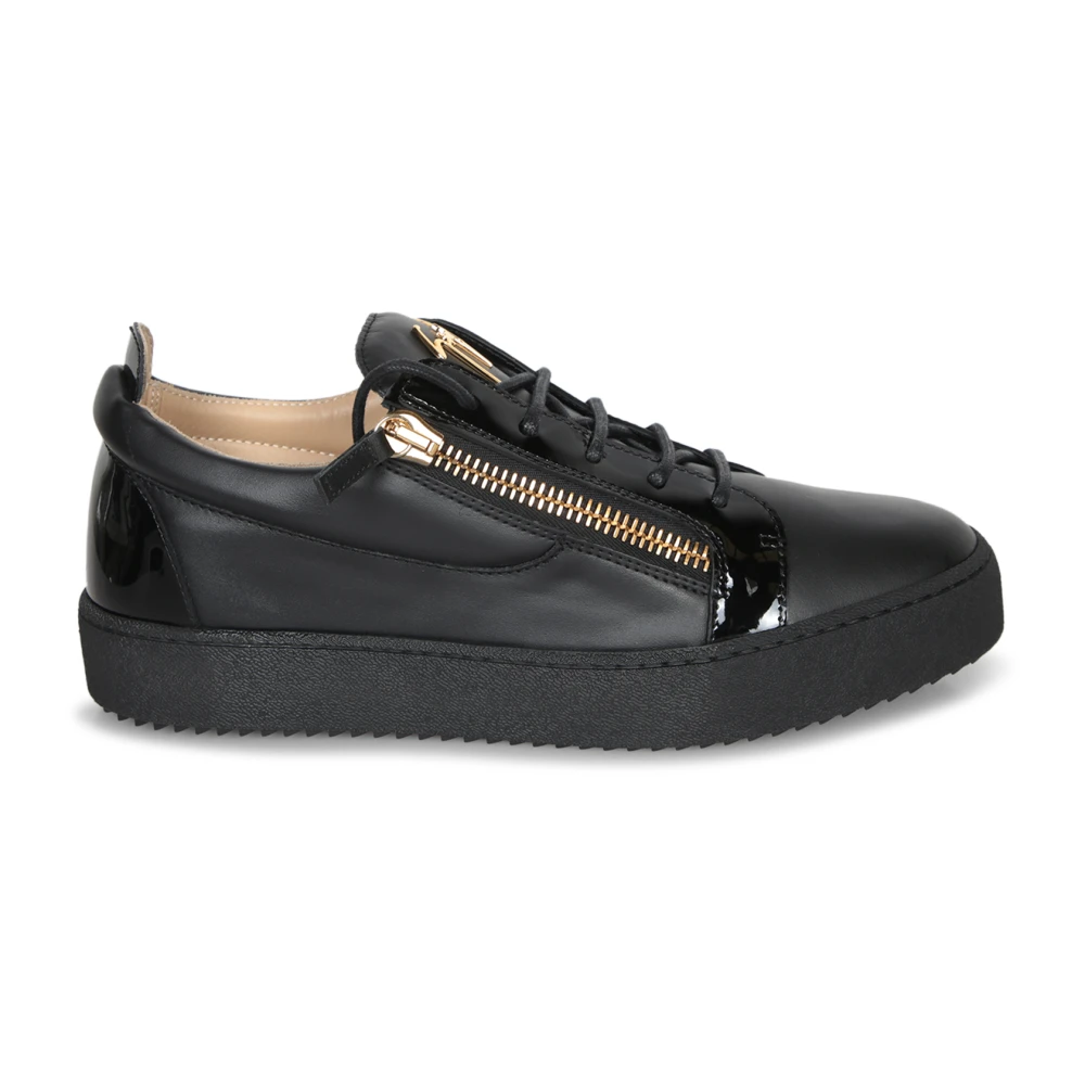 Giuseppe Zanotti Low-top lakleren Heren Schoenen Zwart