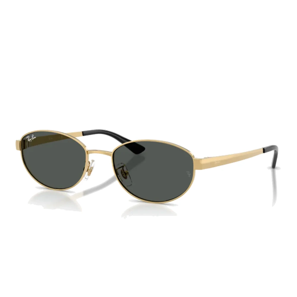 Ray-Ban Women's Gold Oval Polished Arista Dark Grey Rb3774d - Image 7