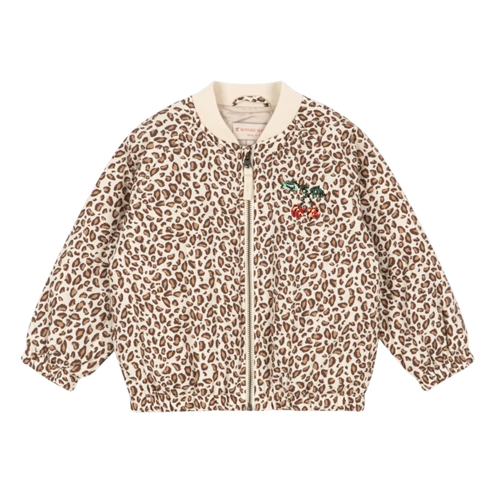 Konges Sløjd Women's Beige Juno Printed Sequin Bomber Jacket