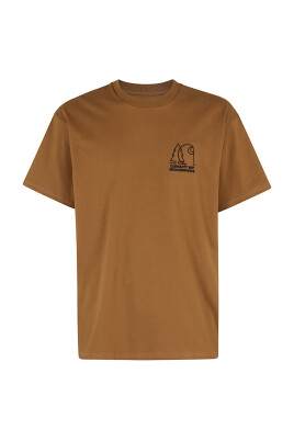 t-shirt-marron-avec-design-noir-sur-la-poitrine