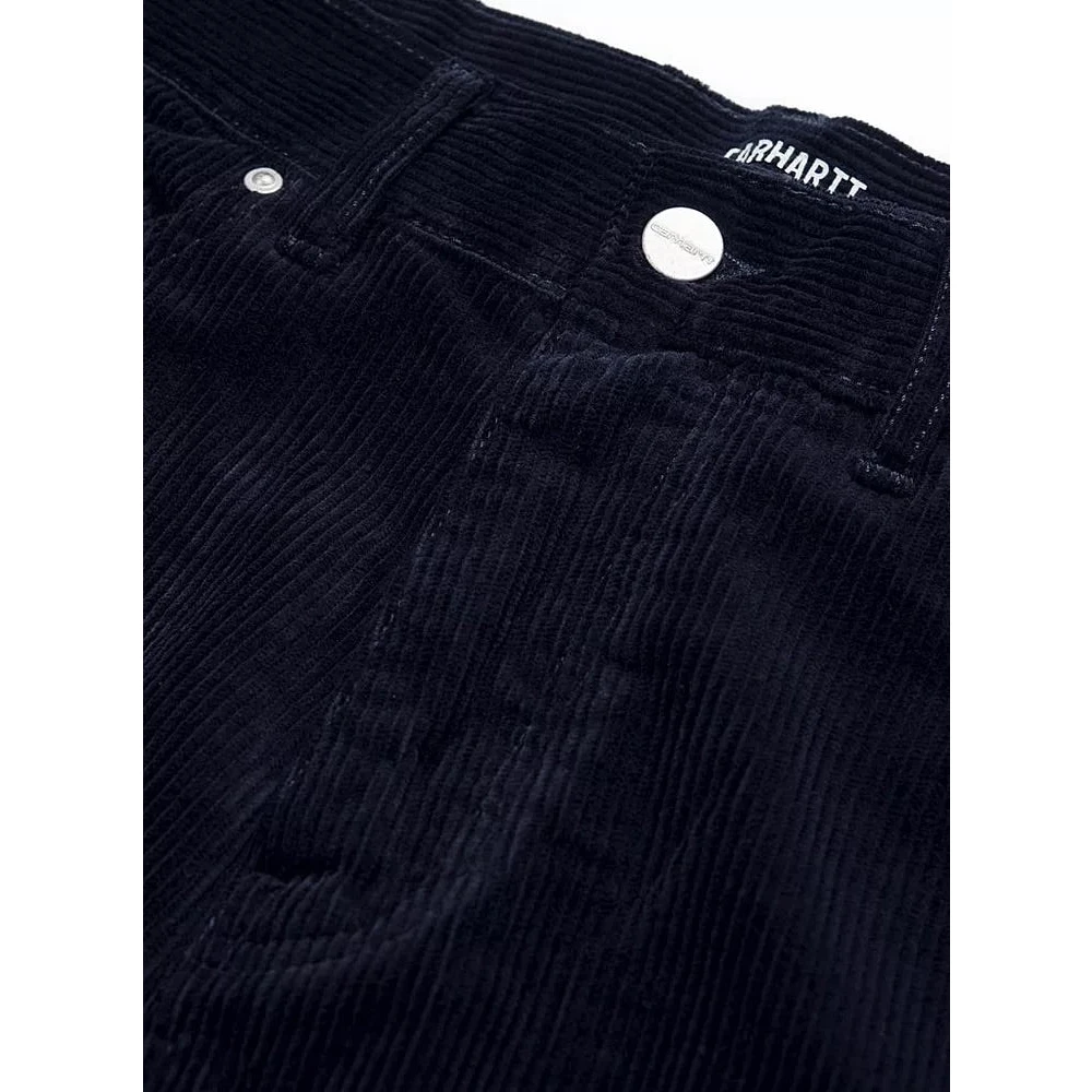 Carhartt WIP Donkerblauwe Corduroy Tapered Broek Blue Heren