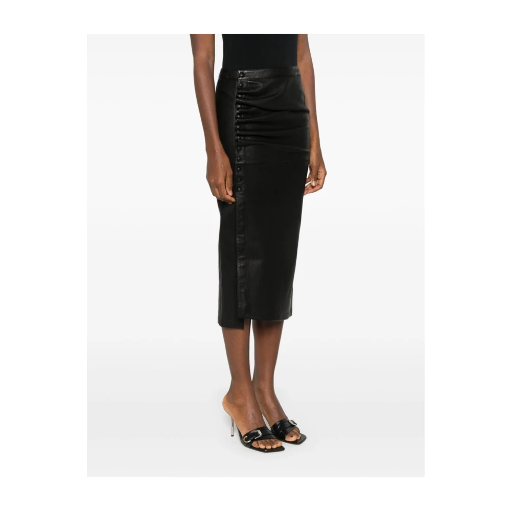 Paco Rabanne Zwarte Rok Jupe Black Dames
