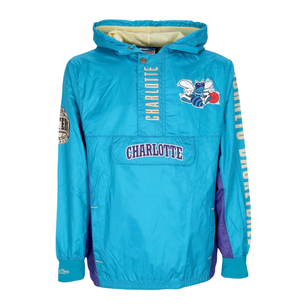 Mitchell & Ness NBA Team Windjack Vintage Logo Blue Heren