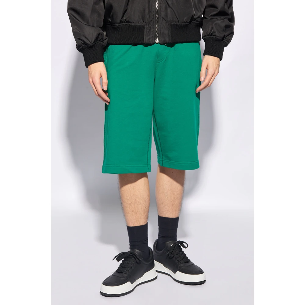 Dolce & Gabbana Shorts with logo Green Heren
