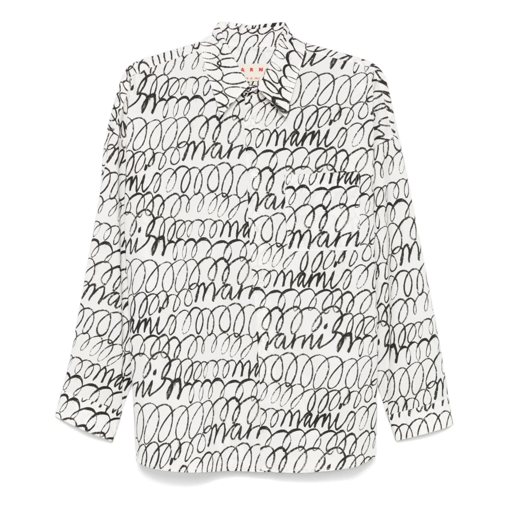 Marni Herenoverhemd White Heren