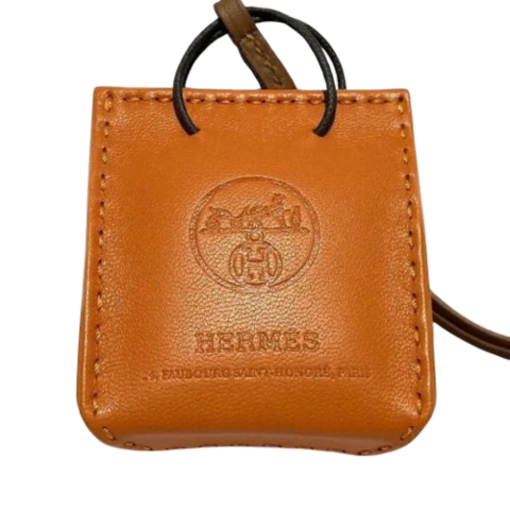 Hermès Vintage Pre-owned Leather key-holders Orange Dames