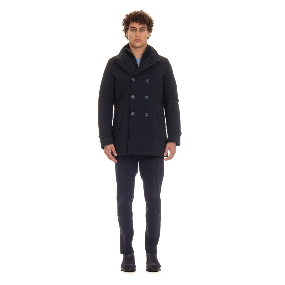 Herno Dubbelrijig Herenjas Blue Heren