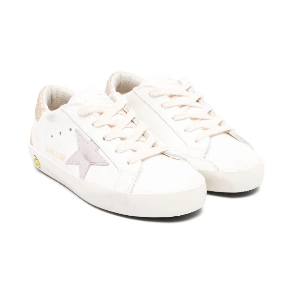 Golden Goose Kids Superstar Sneakers White, Flicka