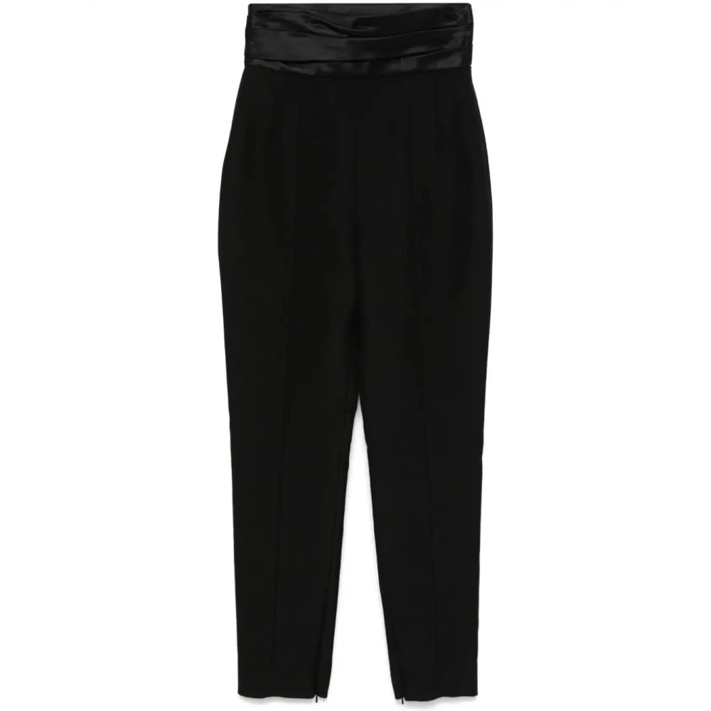 Khaite Zwarte Lenro Pant Black Dames