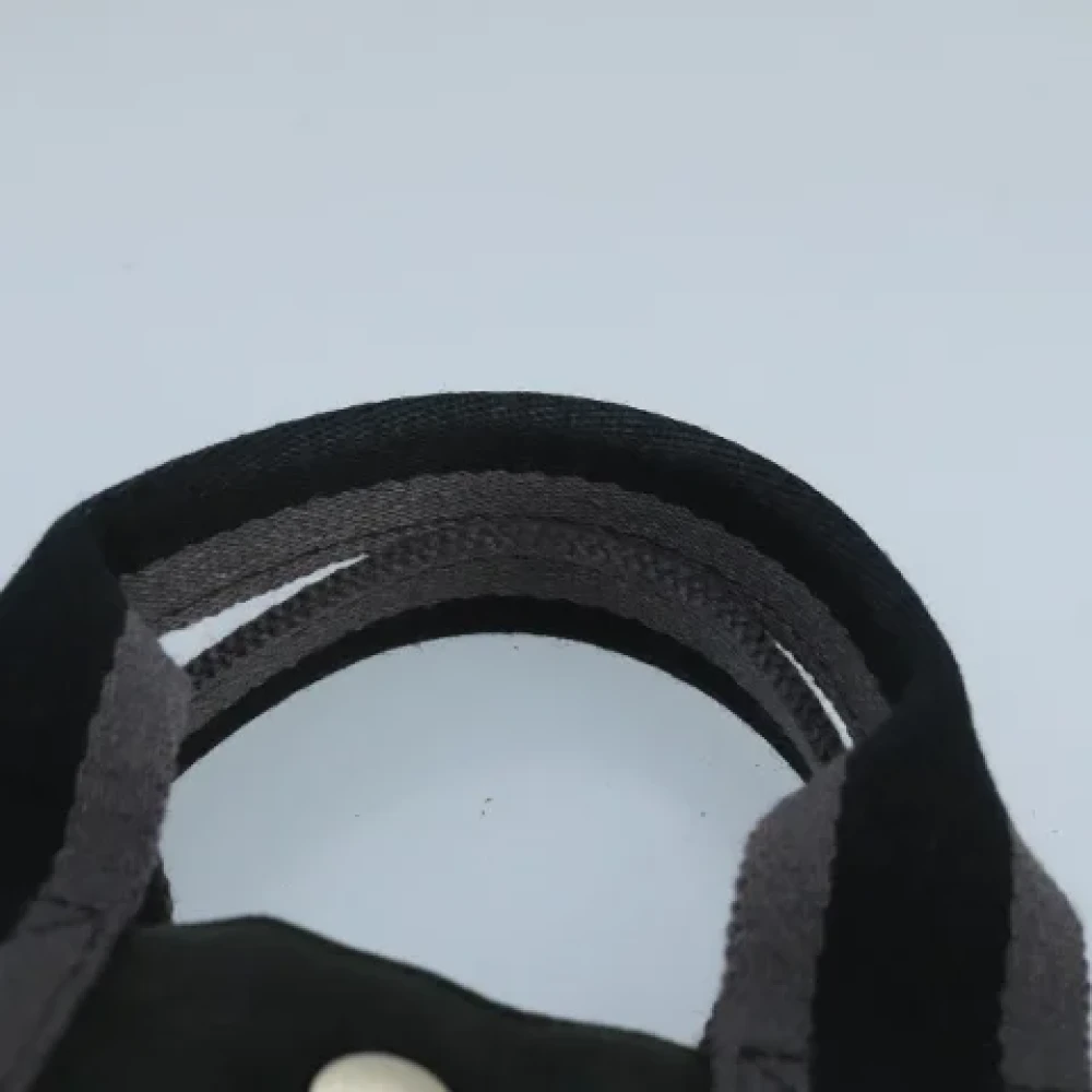 Hermès Vintage Pre-owned Canvas handbags Black Dames