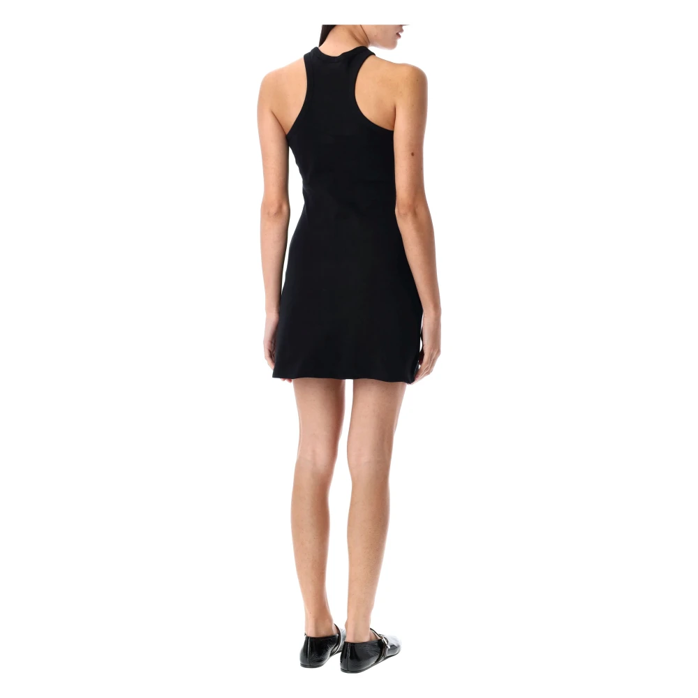 Courrèges Stijlvol Contrast Mini Jurk Black Dames