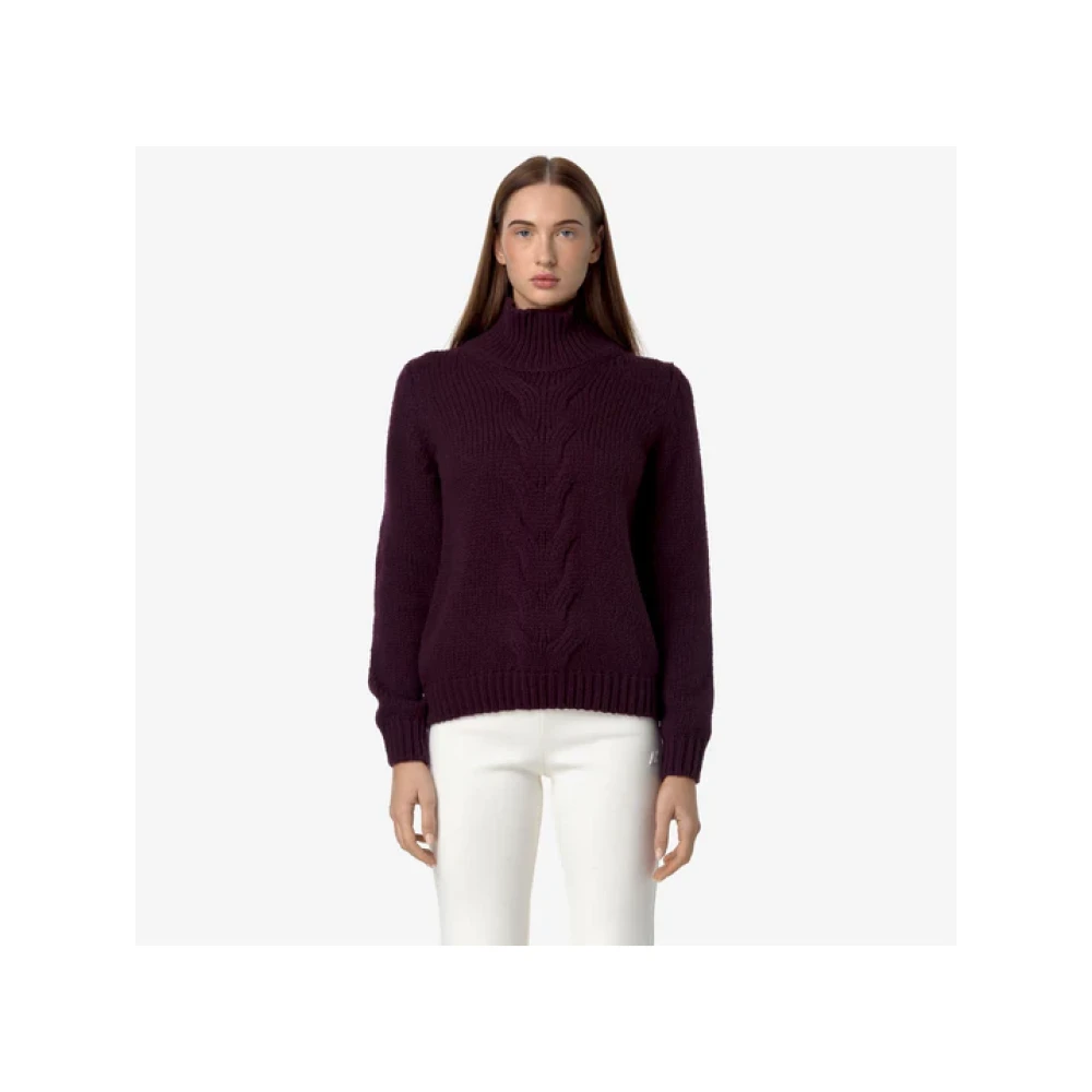 K-way Stijlvolle Gebreide Collectie Purple Dames