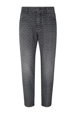 monogramme-jacquard-jeans-noir-blanc