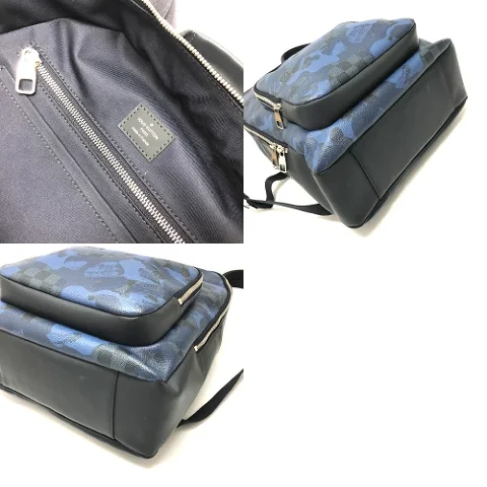 Louis Vuitton Vintage Pre-owned Fabric shoulder-bags Blue Heren