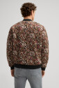 bruine-college-stijl-geembosseerde-top