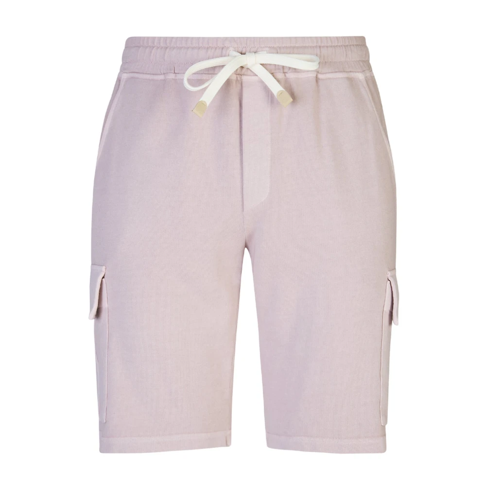 Eleventy Men's Pink Casual Shorts, S, Bermuda Cargo