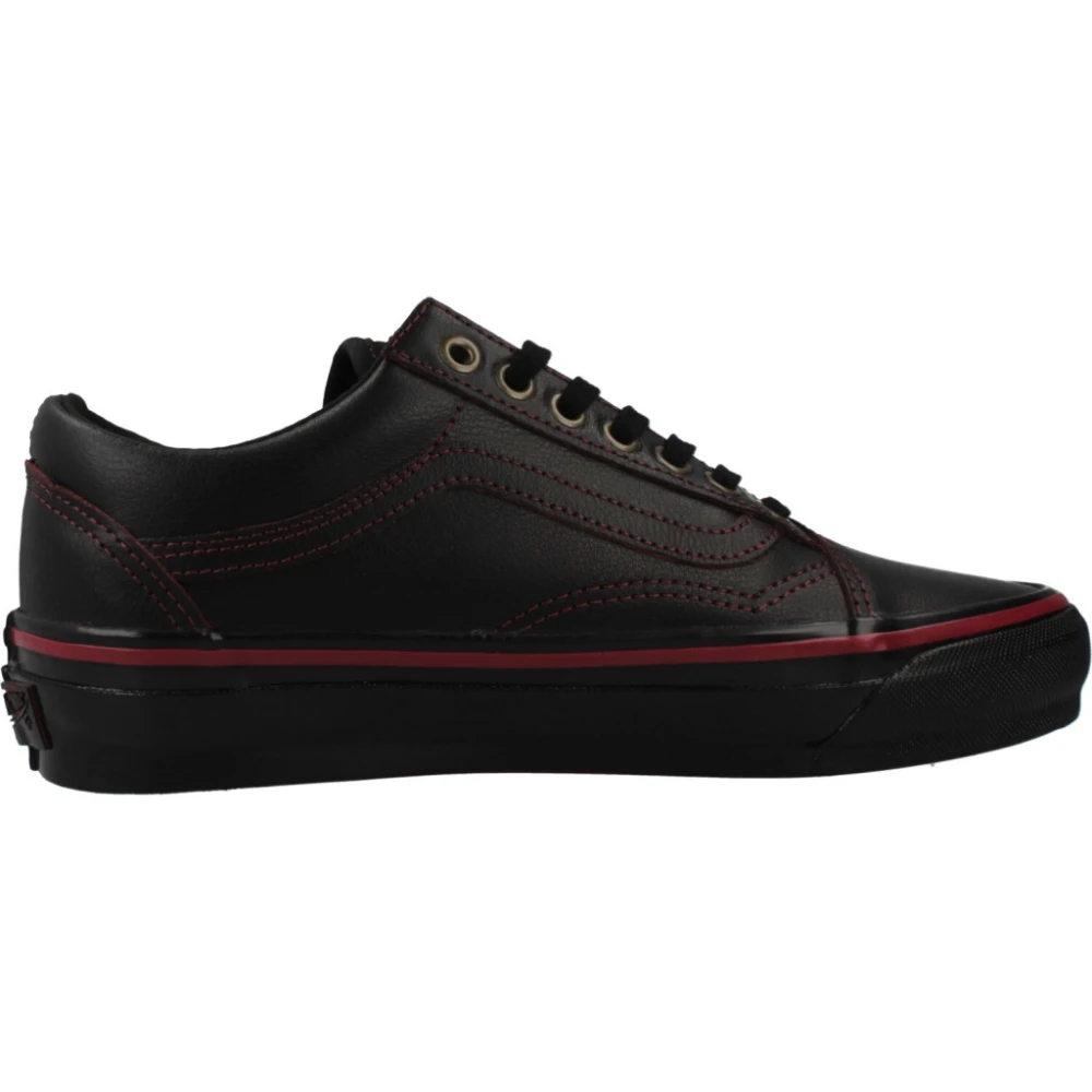 Vans Old Skool Leren Sneakers Heren Schoenen Zwart