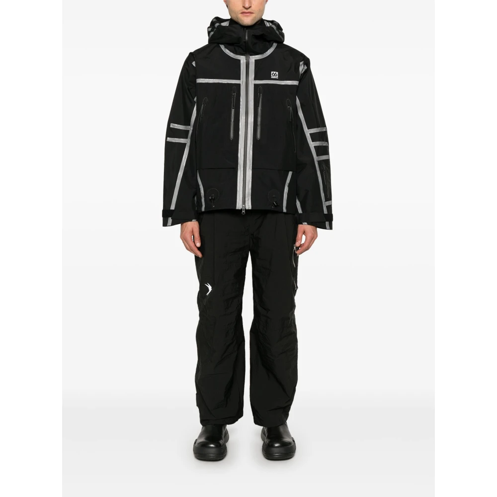 66 North Zwarte Shelljas met Ritssluiting Black Heren