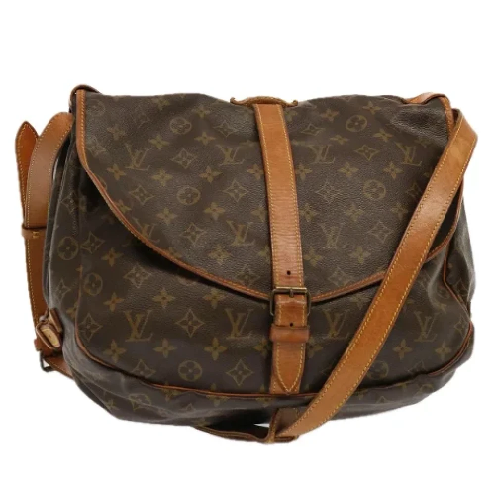 Louis Vuitton Vintage Pre-owned Canvas louis-vuitton-vskor Brown, Dam