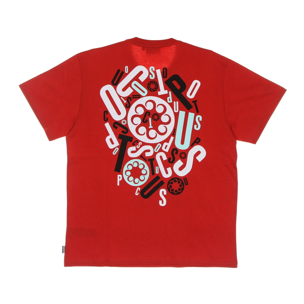Octopus Rood Logo Tee Heren T-Shirt Red Heren
