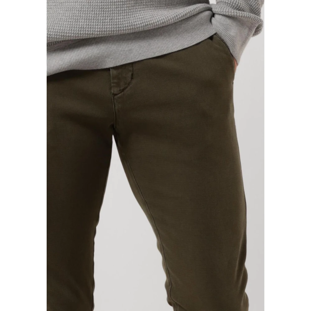 Tommy Hilfiger Khaki Chino Bleecker Structure GMD Green Heren