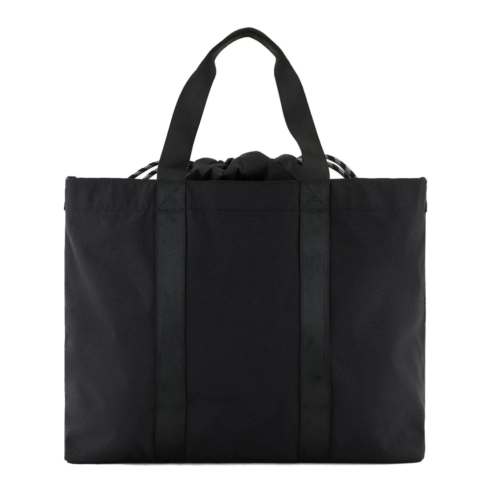Armani Schoudertas met voorlogo Zwart Polyester Black Dames